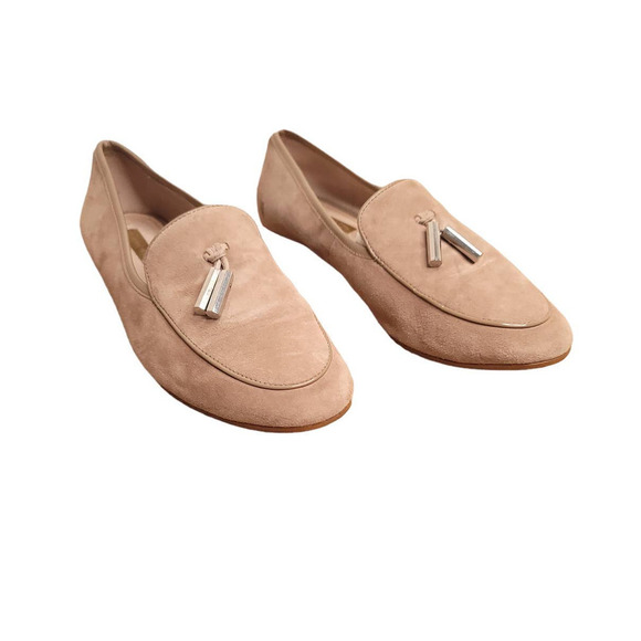 Louise et Cie Blondell Tan Suede Loafers Size 7.5 Minimalist Academia Preppy - Picture 1 of 6